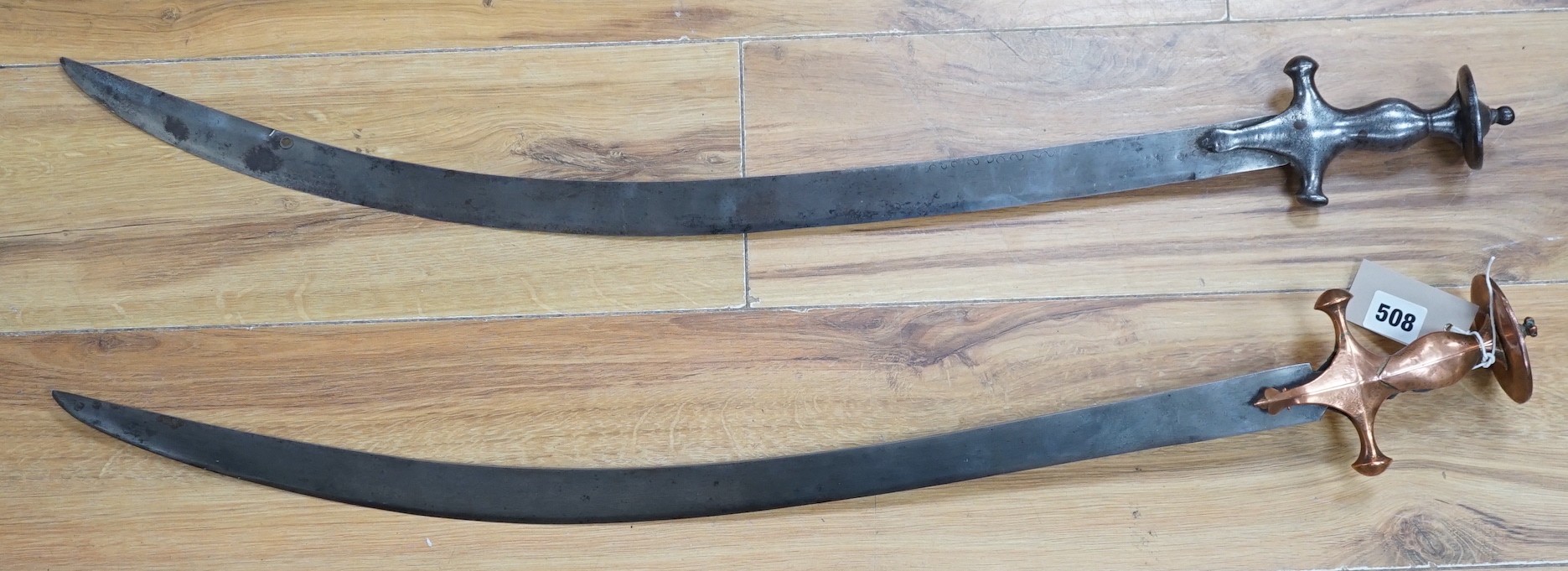 Two 19th century Indian tulwar, 82cms long
